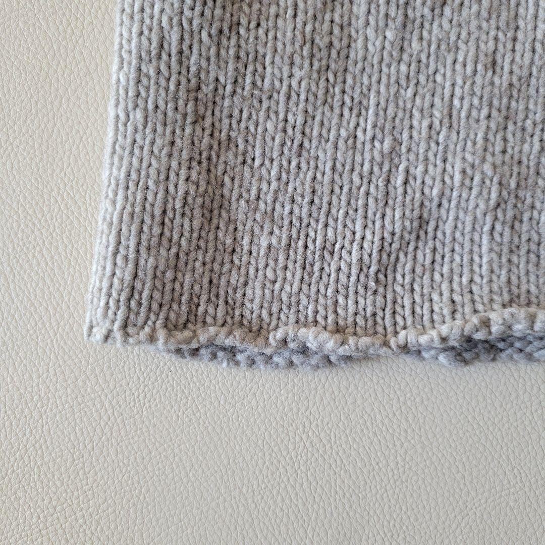 美品【evam eva】ウールヤクタートルニット チュニック ハイネック ワイド