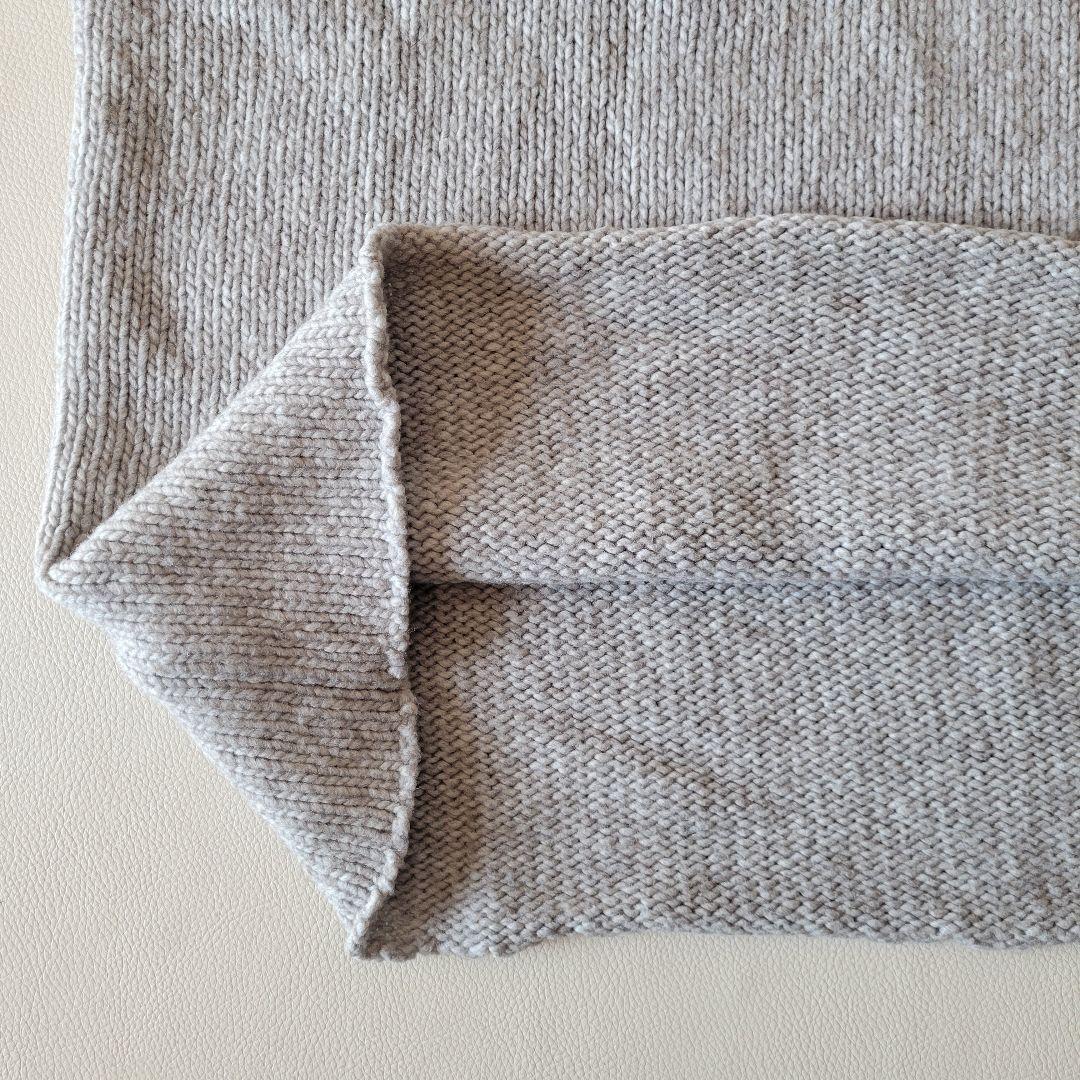 美品【evam eva】ウールヤクタートルニット チュニック ハイネック ワイド