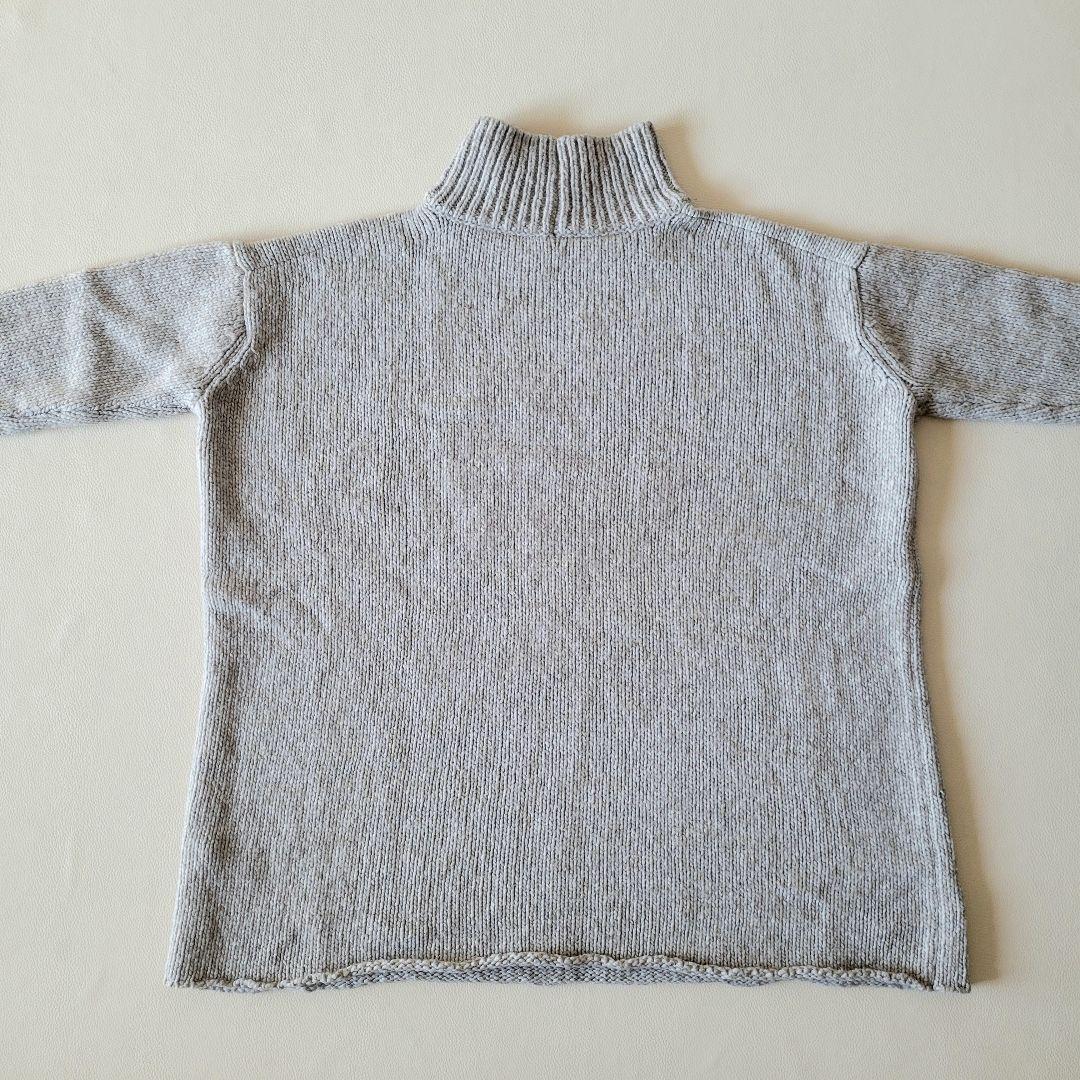 美品【evam eva】ウールヤクタートルニット チュニック ハイネック ワイド