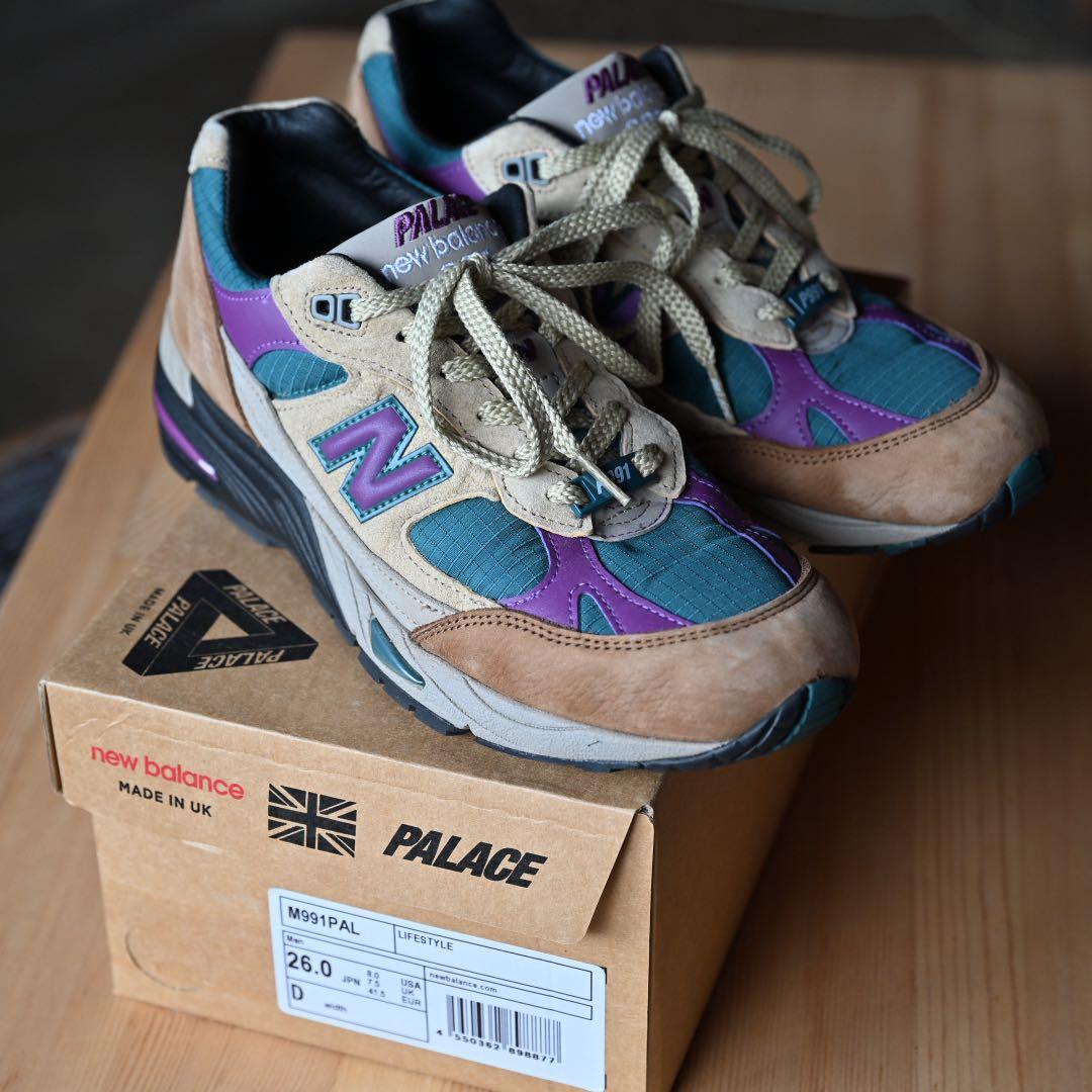 美品 Palace × New Balance 991