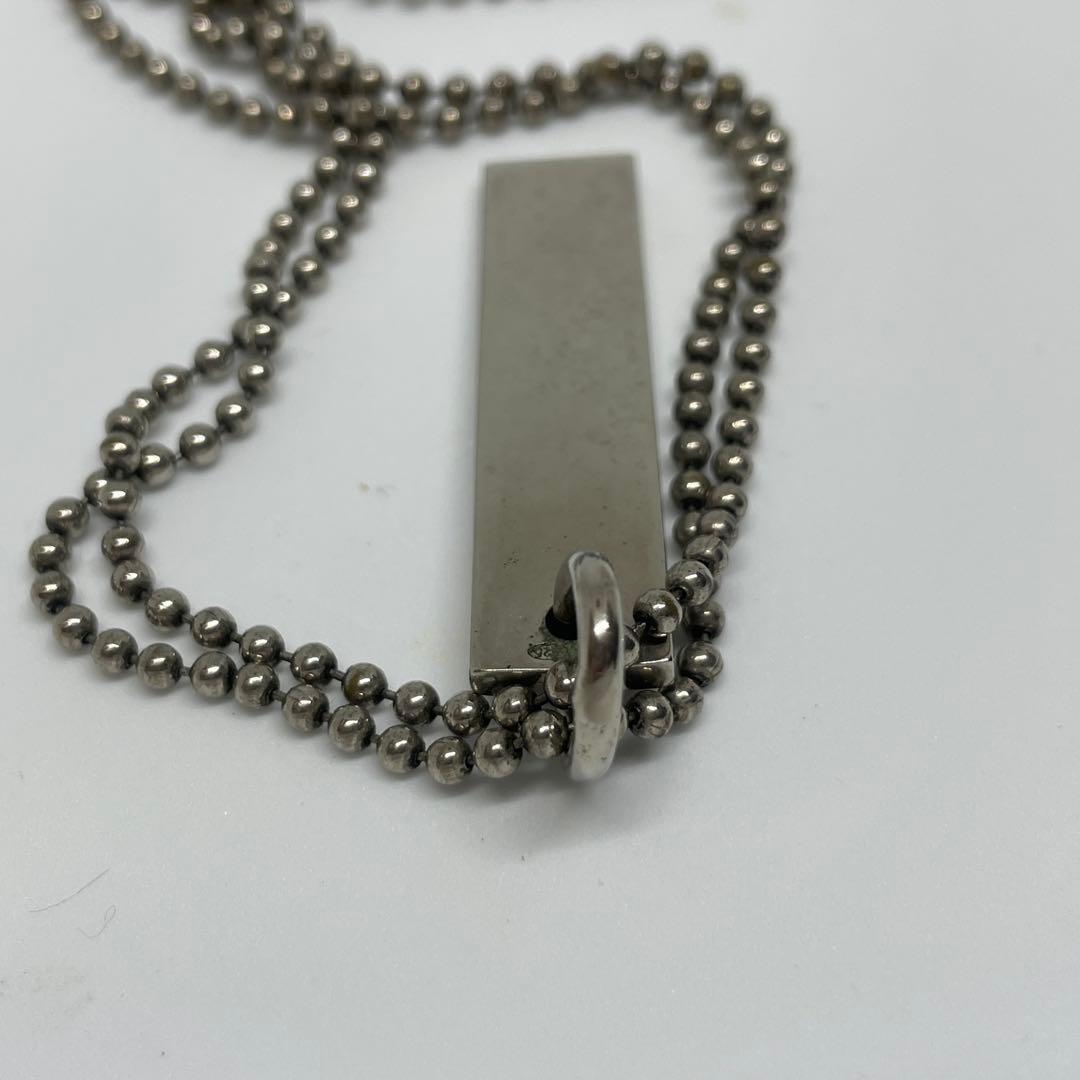 GUCCIグッチ バーペンダントトップ ネックレス シルバー925