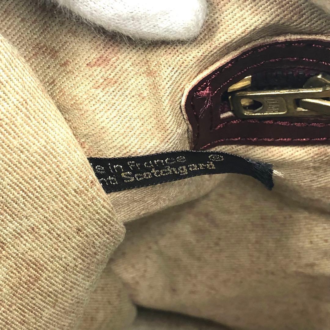 クリスチャンディオール トロッター ボストンバッグ キャンバス レザー ボルドー