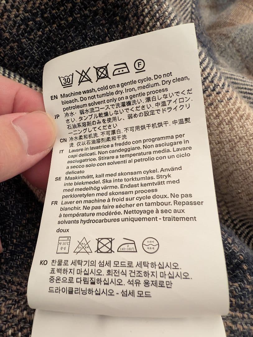 【44】OUR LEGACY ABOVE SHIRT Doyle Check