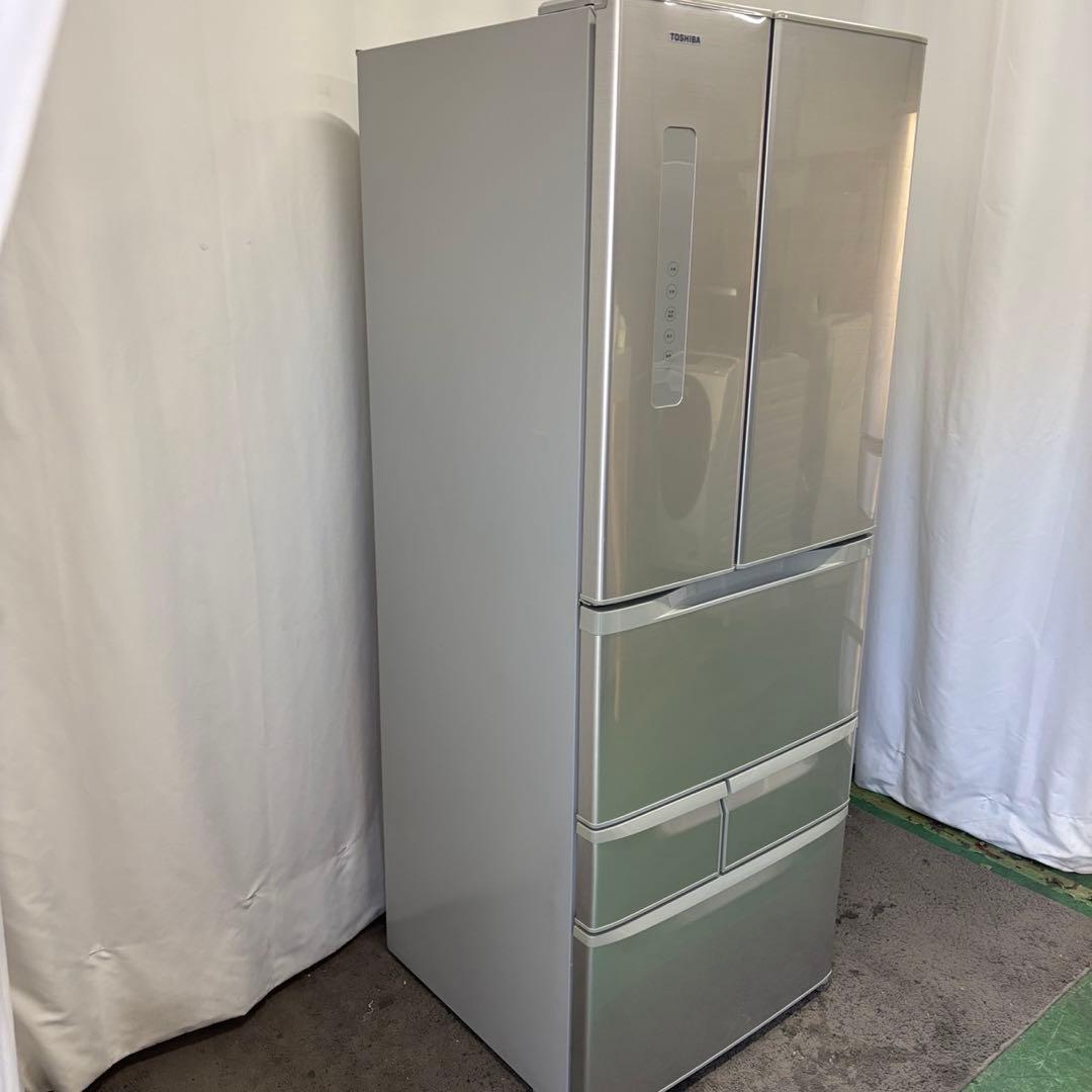 ★973a　冷蔵庫　東芝　500L級　フレンチドア　ベジータ　設置無料　安い