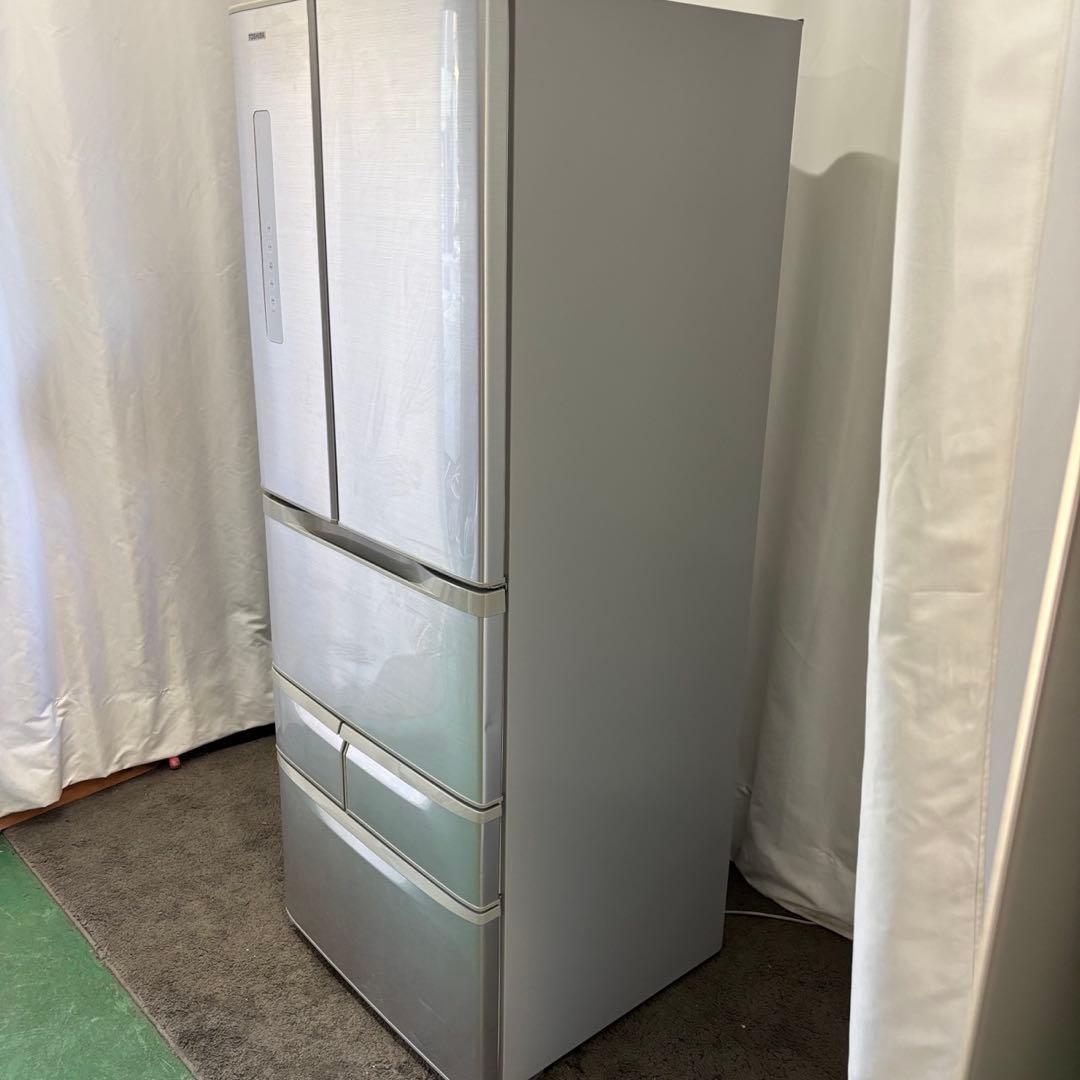 ★973a　冷蔵庫　東芝　500L級　フレンチドア　ベジータ　設置無料　安い
