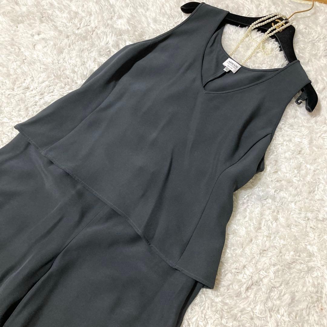 パンツタグ付き♡ 大きいサイズ アルマーニ シルク混 セットアップ 上下