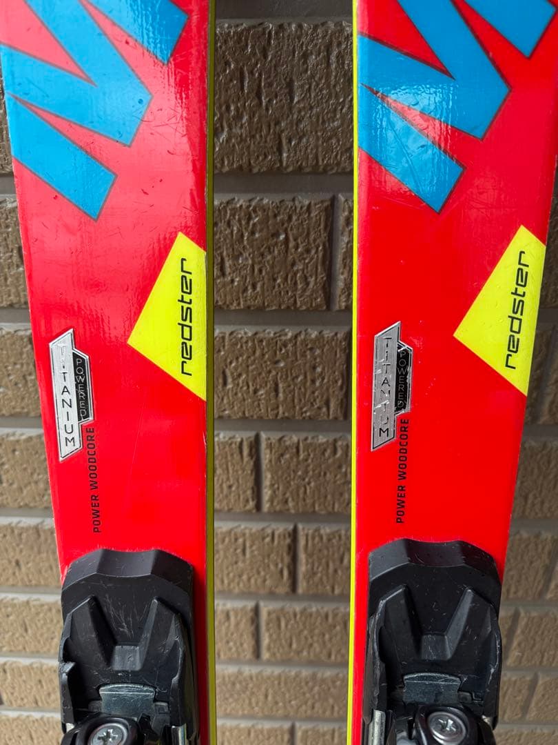 MIATA スキー板 165cm レッド バインディング付き