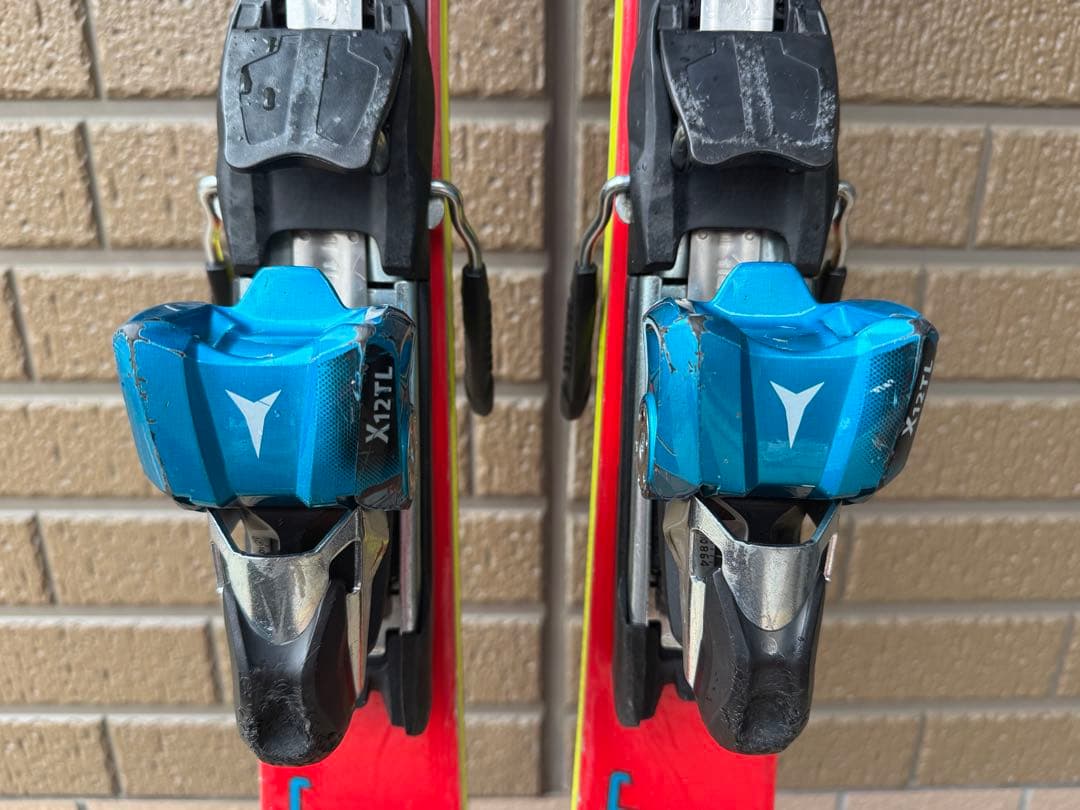 MIATA スキー板 165cm レッド バインディング付き