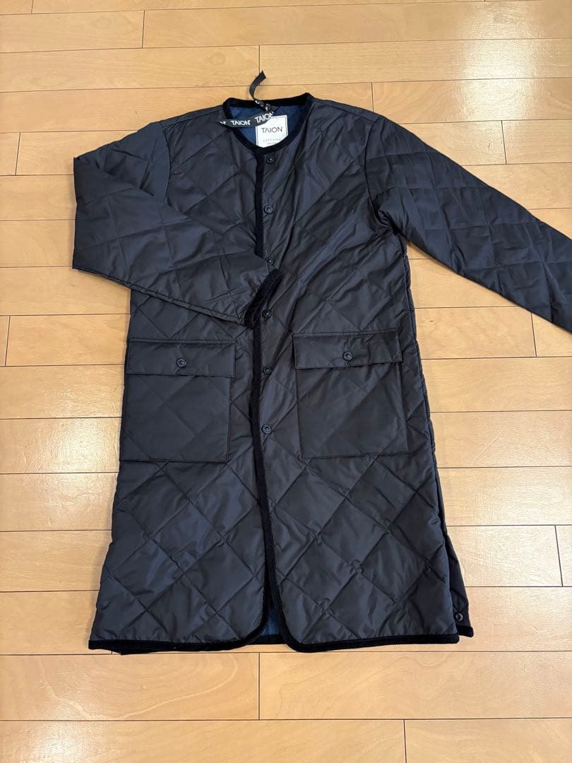 新品　TION タイオン　CITY LINE キルティングダウンジャケット　黒S