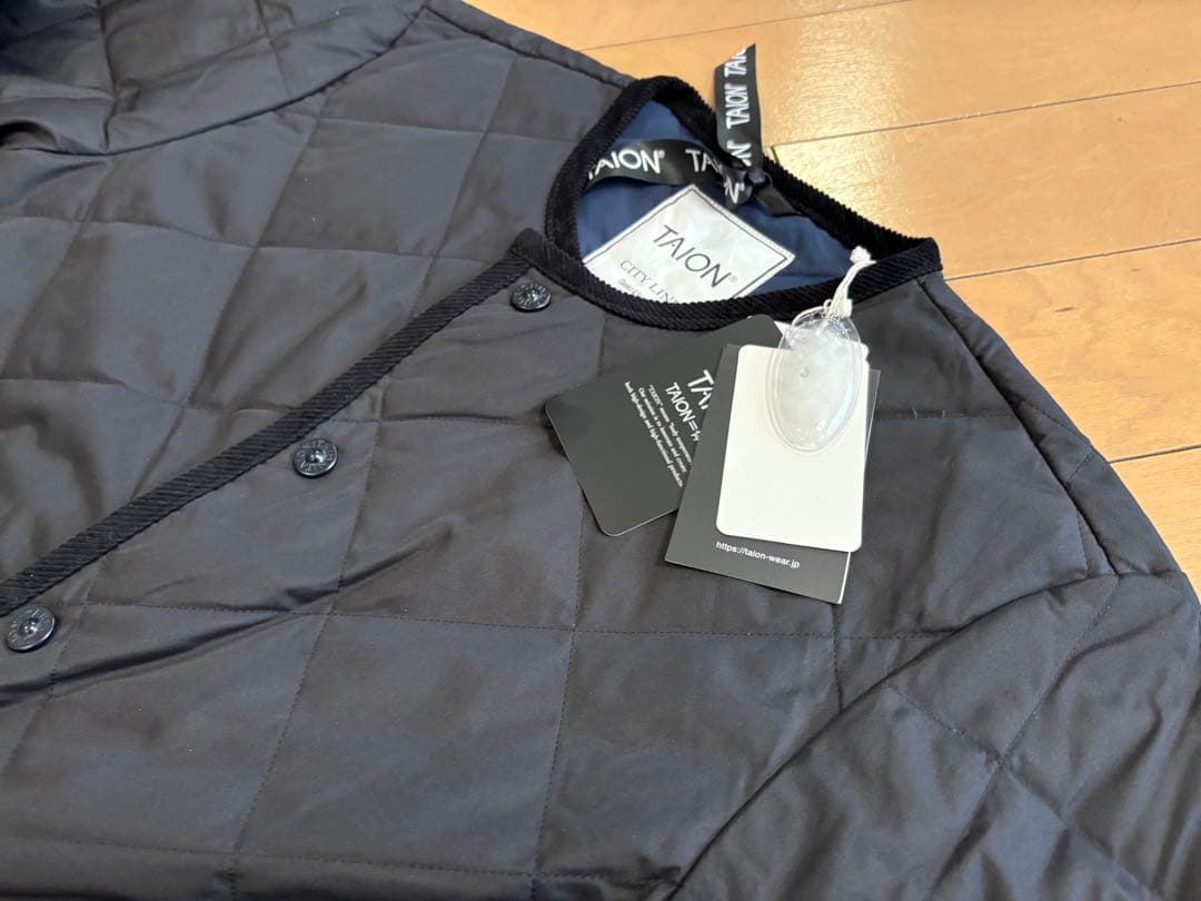 新品　TION タイオン　CITY LINE キルティングダウンジャケット　黒S