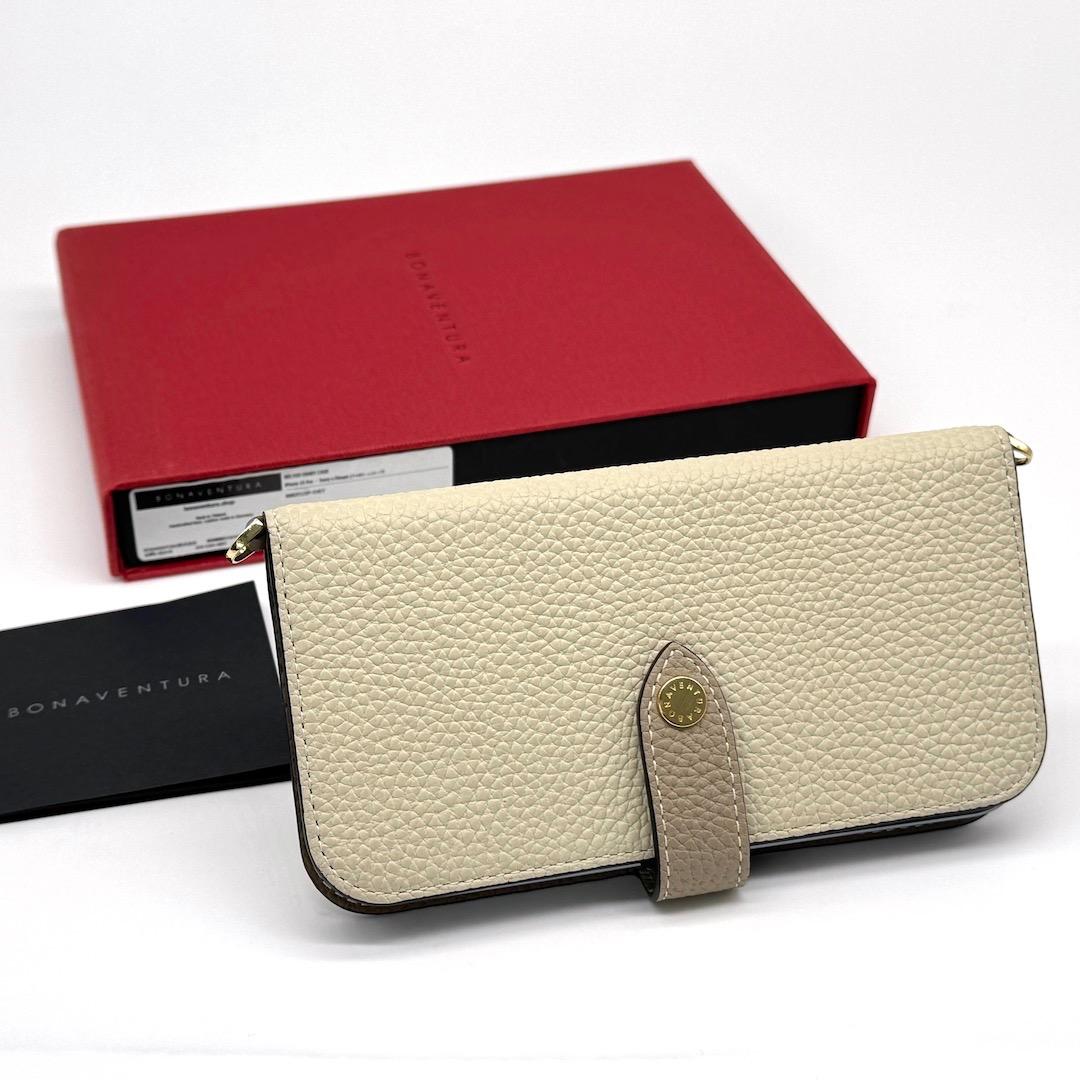 美品 BONAVENTURA iPhone 15 Pro ダイアリー ケース