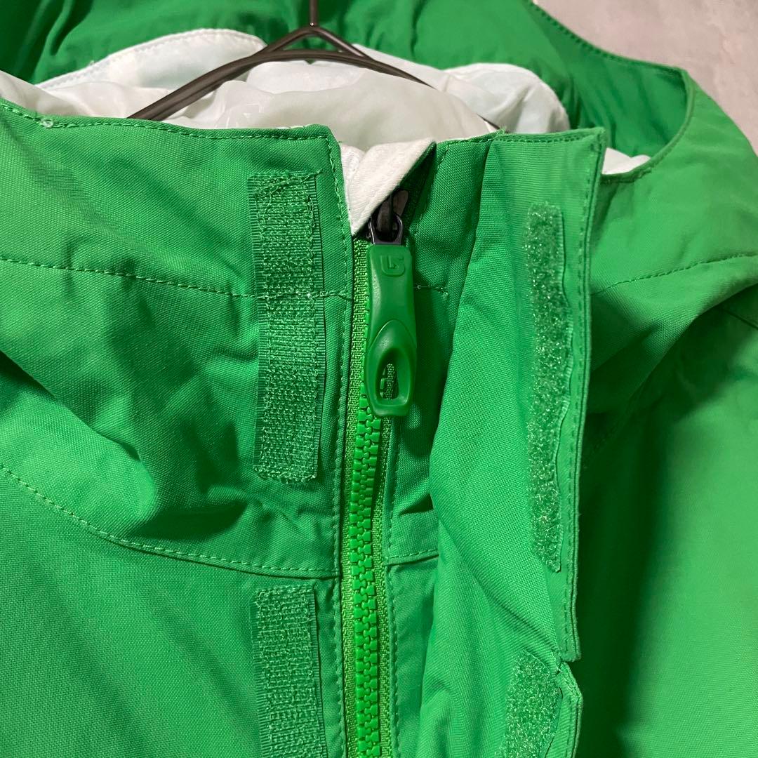 Burtonバートンスキーウェアスノーボードジャケットパーカーフード付緑グリーン