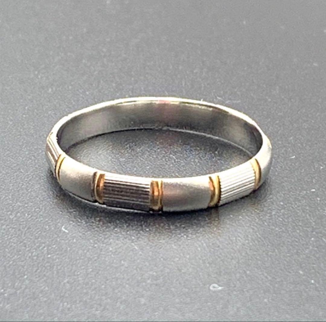 美品✴︎【セリーヌ CELINE 】リング プラチナ　Pt850ジュエリー　19号