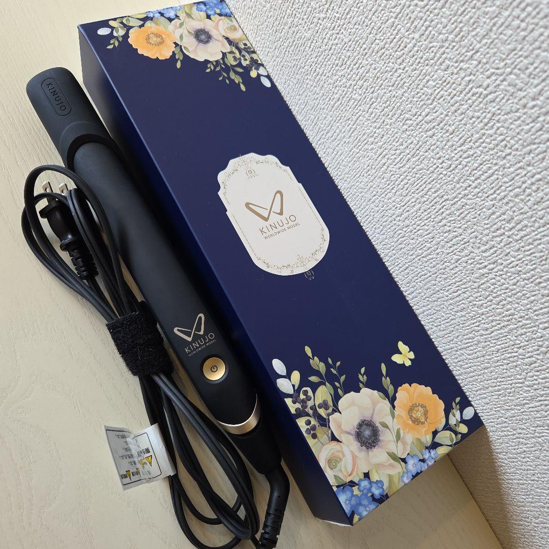 絹女 KINUJO ストレートヘアアイロン ワールドワイドモデル ブラック