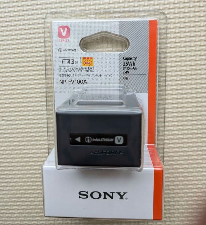 SONY NP-FV100A ビデオカメラ用バッテリー