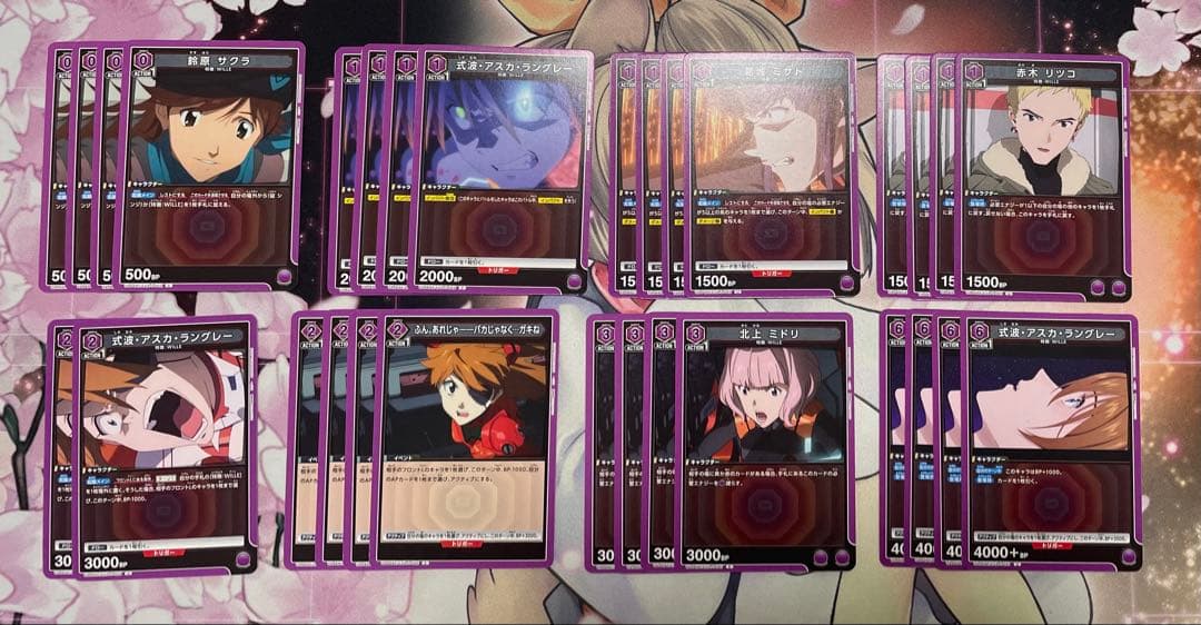 WILLE 新2号機 改8号機 アスカ マリ デッキ　スタートデッキプロモ入り