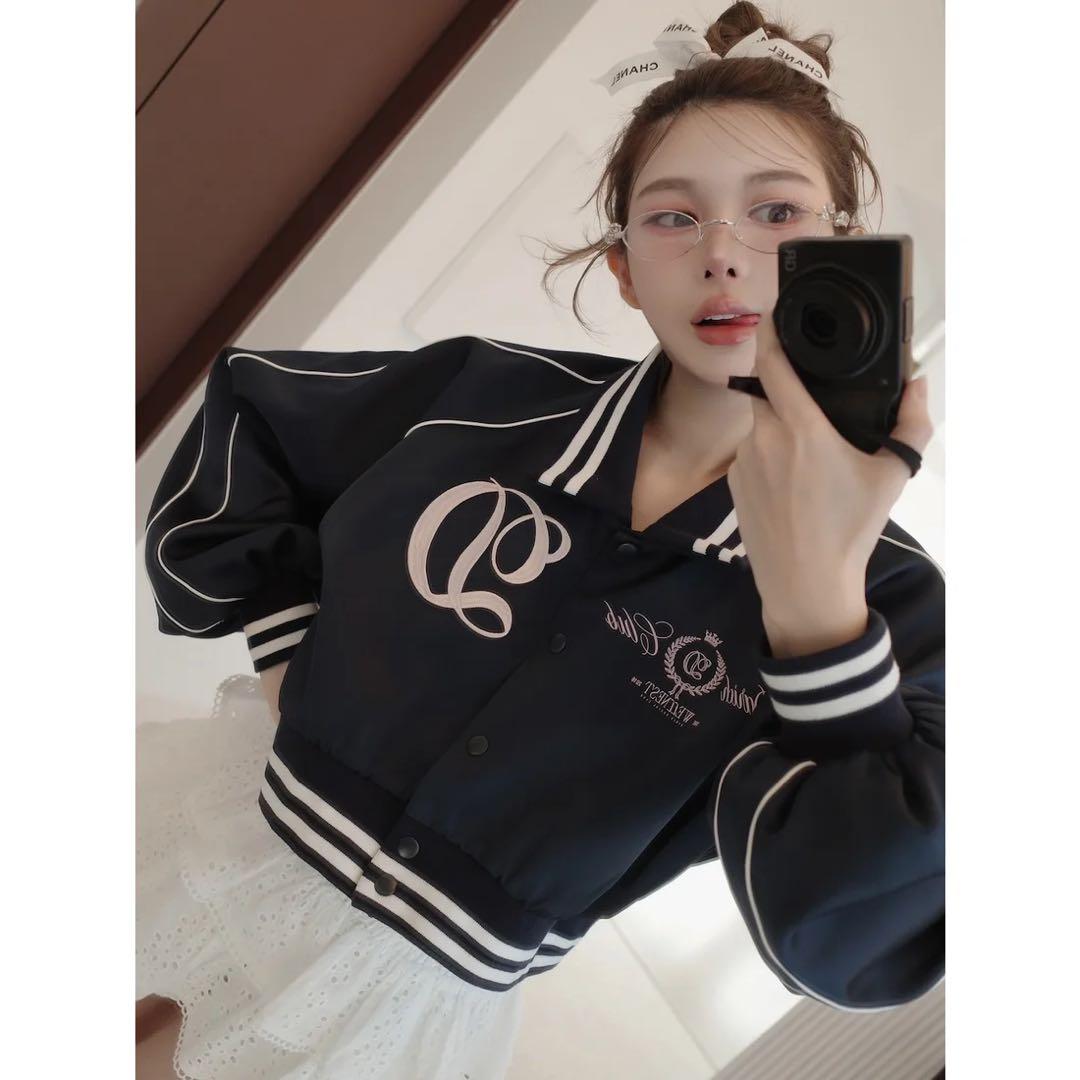 新品タグ付 ダーリッチ Darich Clubスカジャン ネイビー フリー