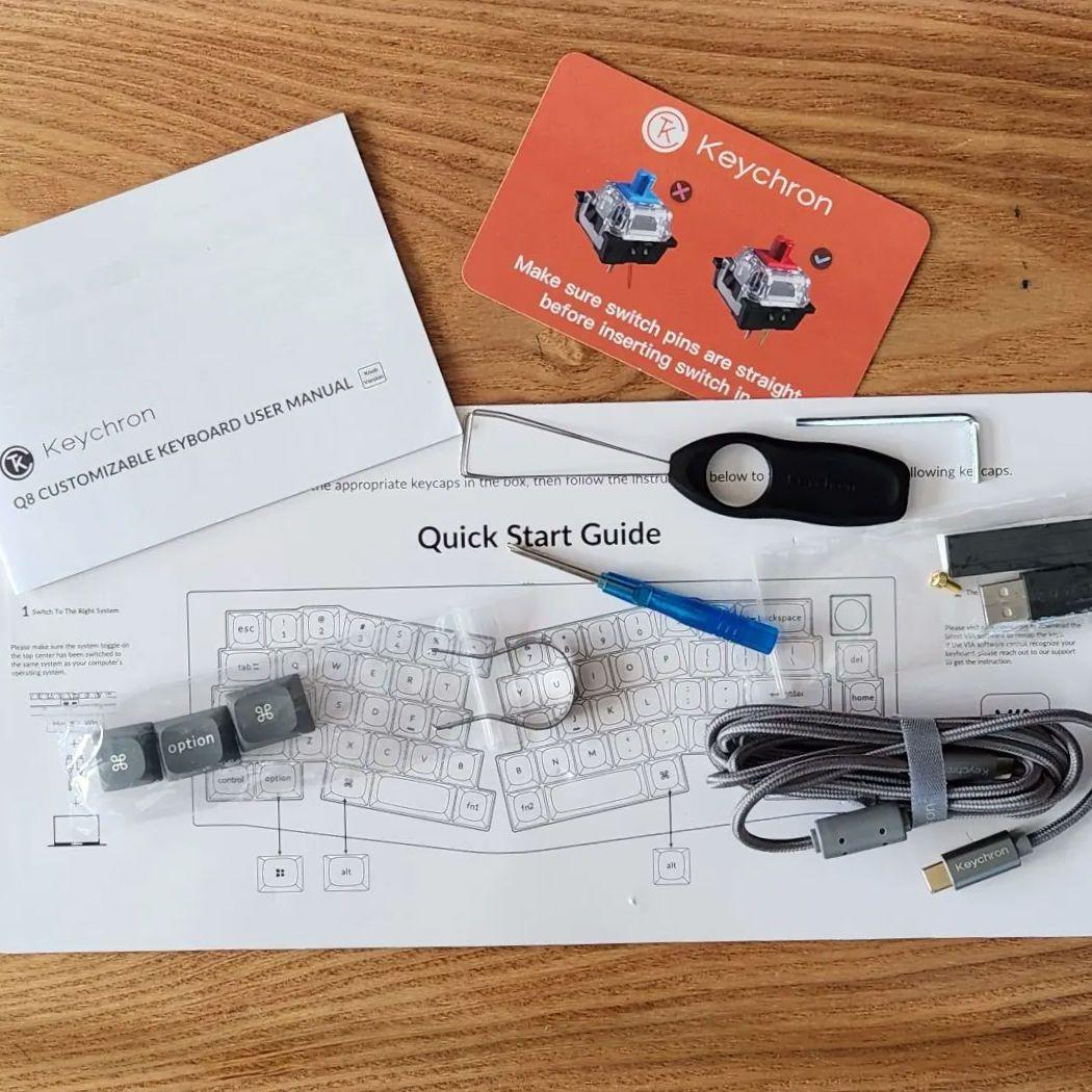 【美品 パームレスト付き】Keychron Q8 Knob Version 赤軸