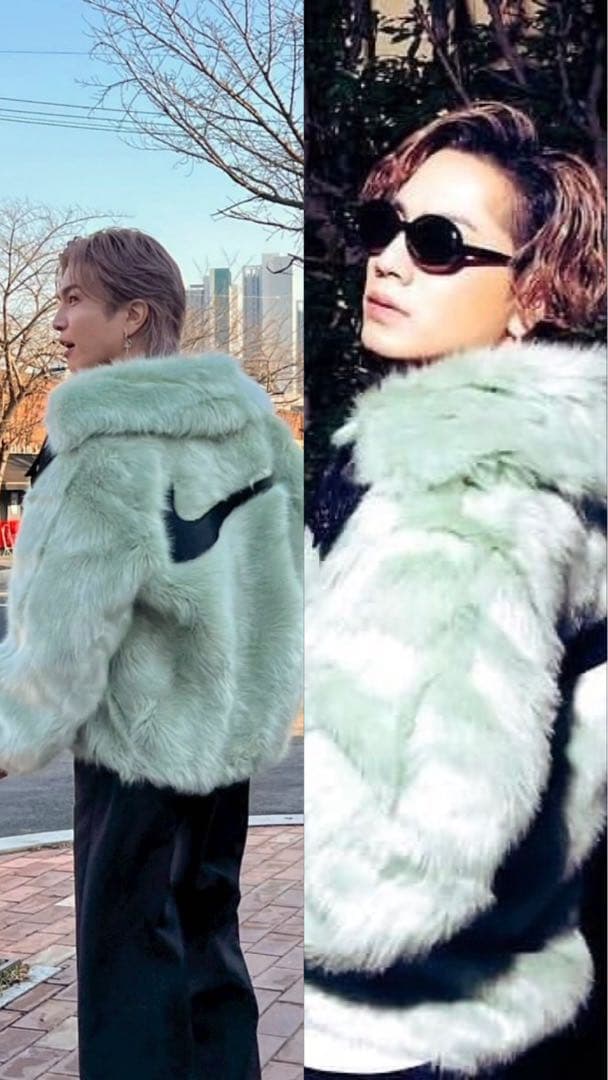 ØMI、岩田剛典着用NIKE AMBUSH リバーシブル フェイクファーコート