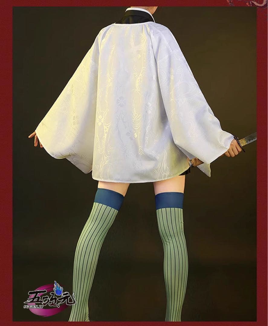 甘露寺蜜璃 コスプレ 衣装 草履 シリコンバスト ヴィック4点セット