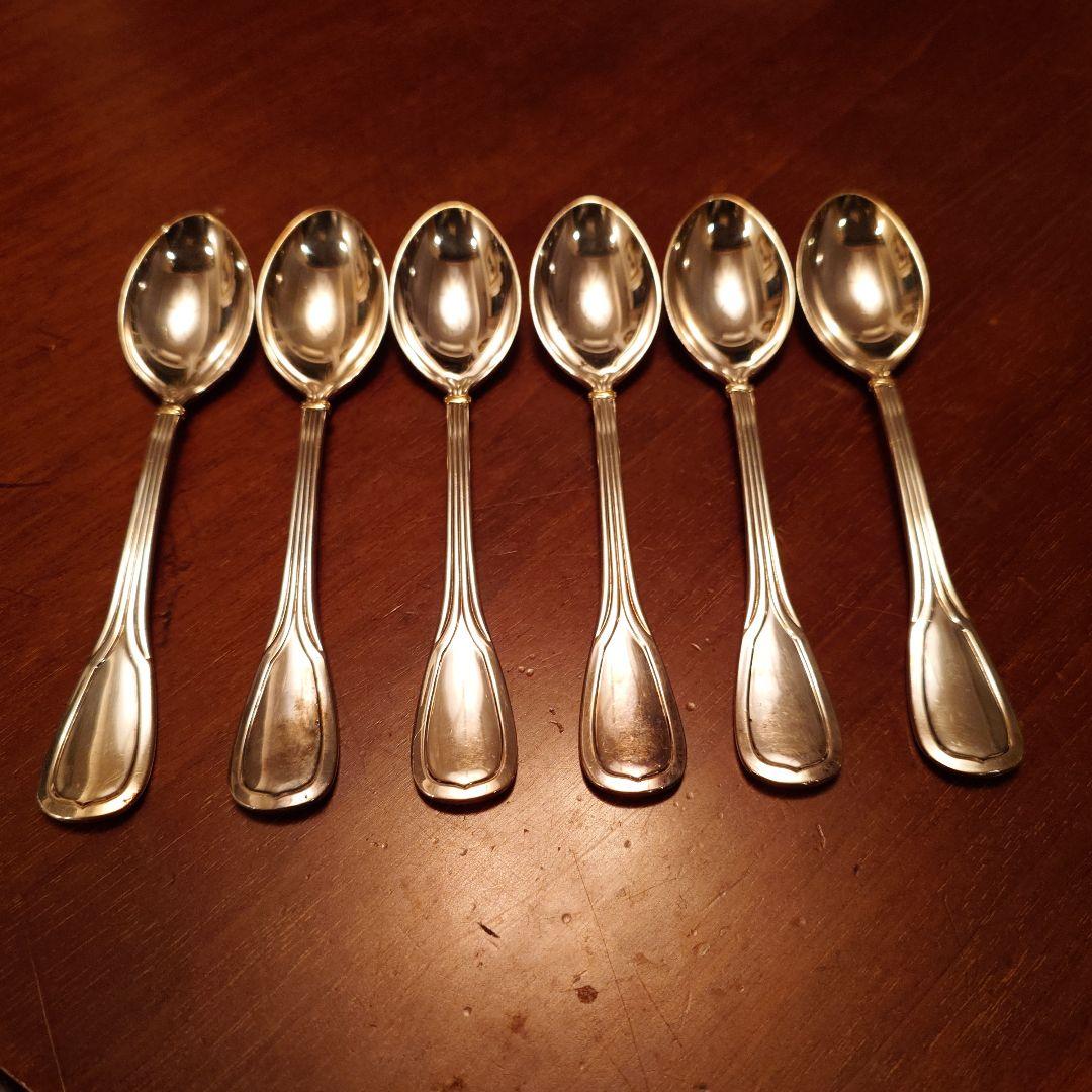 Cartier スプーン 6本セット 赤いケース付き