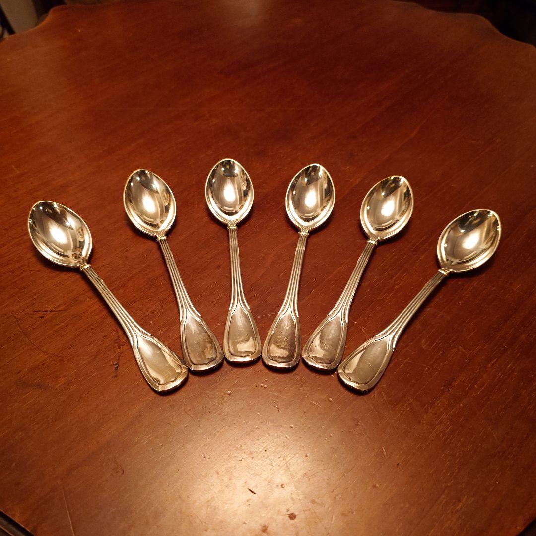 Cartier スプーン 6本セット 赤いケース付き