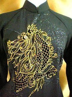 ★日本一安最終処分★凄い(^O^)昇り龍高級アオザイ★定￥130.000★L★