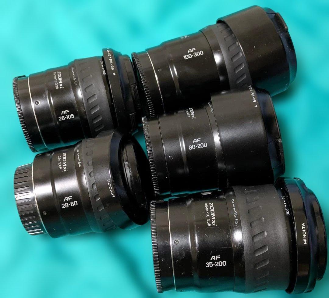 極美品フル minolta α7xi インテリCD 21枚 xiレンズ5本セット