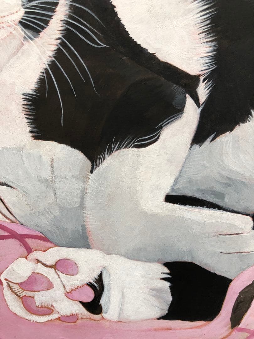 原画「ウメ12」《＋猫イラスト３枚無料プレゼント！》