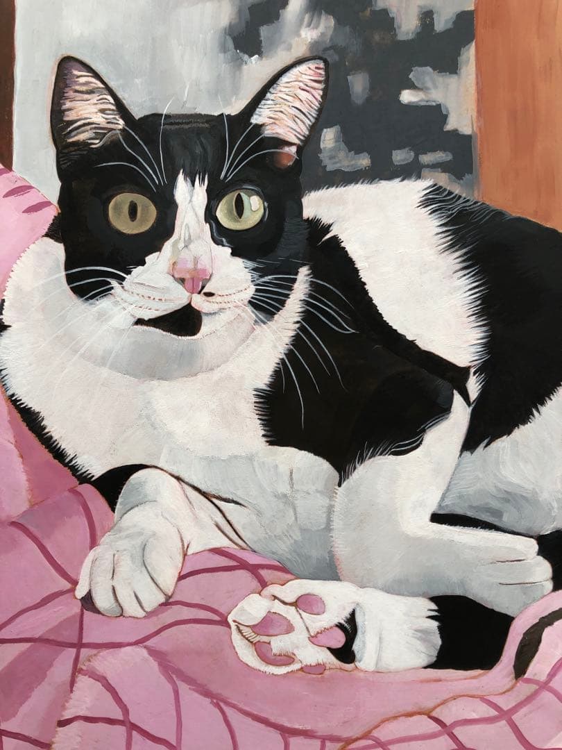 原画「ウメ12」《＋猫イラスト３枚無料プレゼント！》