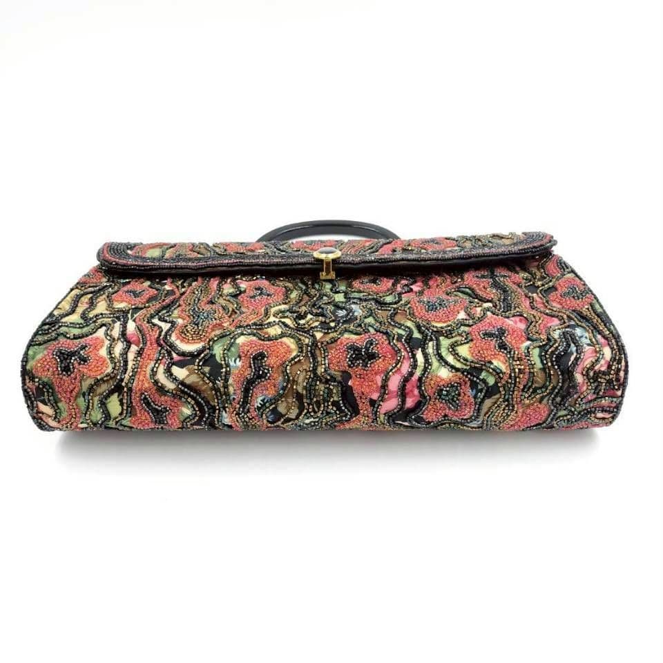 完売モデル Lumy ルミー はしもと ビーズバッグ ハンドバッグ 皇室御用達