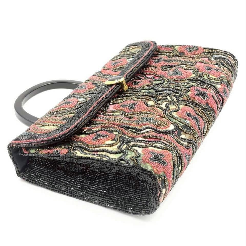 完売モデル Lumy ルミー はしもと ビーズバッグ ハンドバッグ 皇室御用達