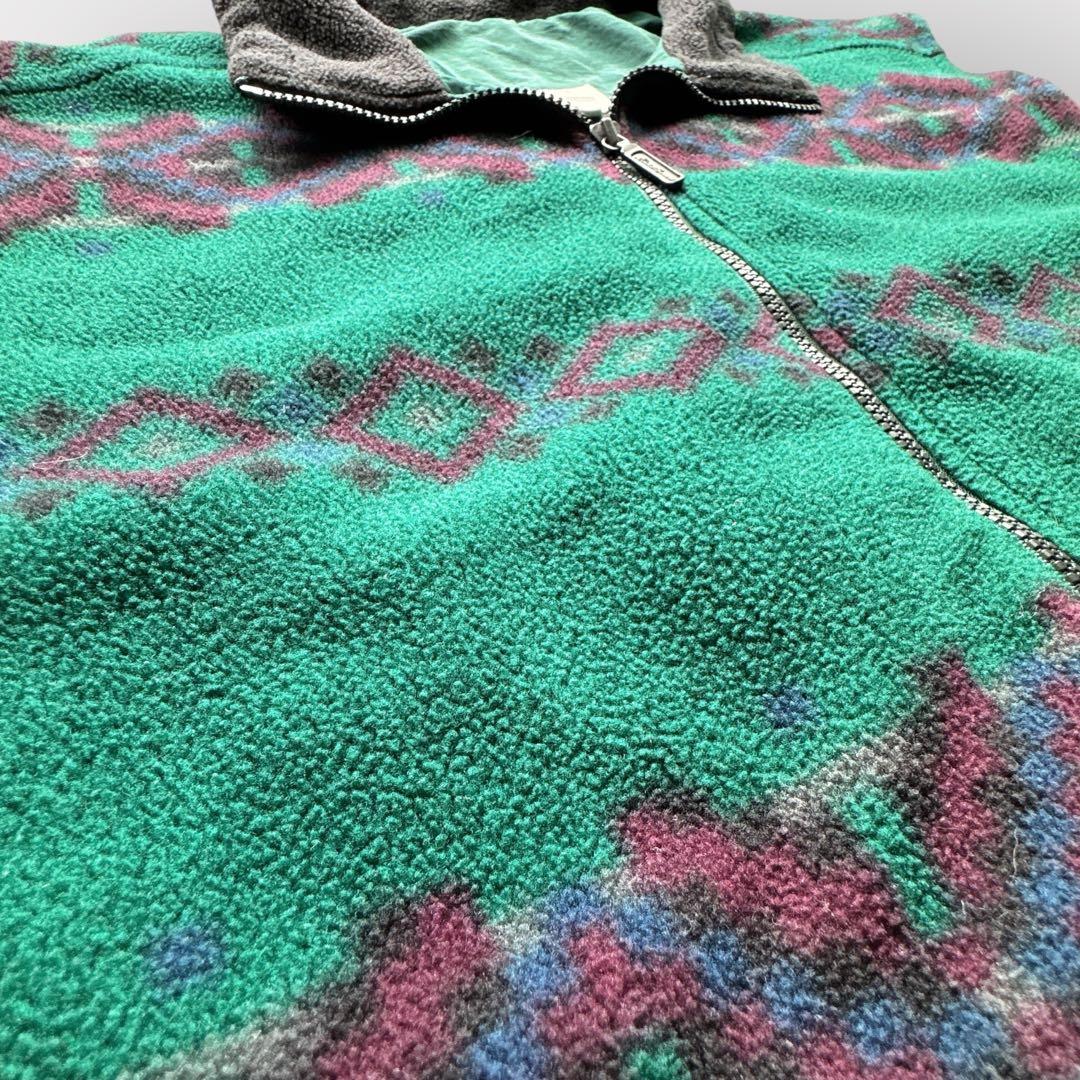 90s USA製 エディーバウアー ポーラテック フリース ベスト ドローコード