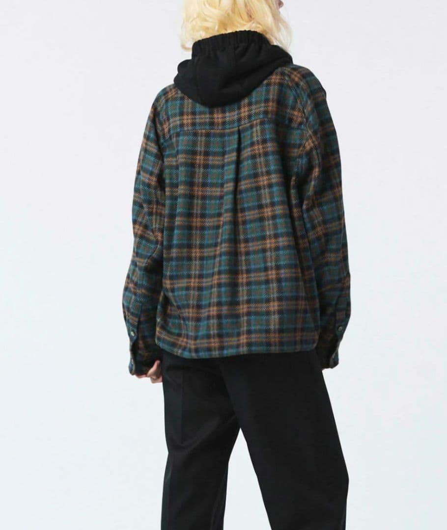 美品メゾンスペシャル カーブポケットシャツブルゾン NVY サイズ2