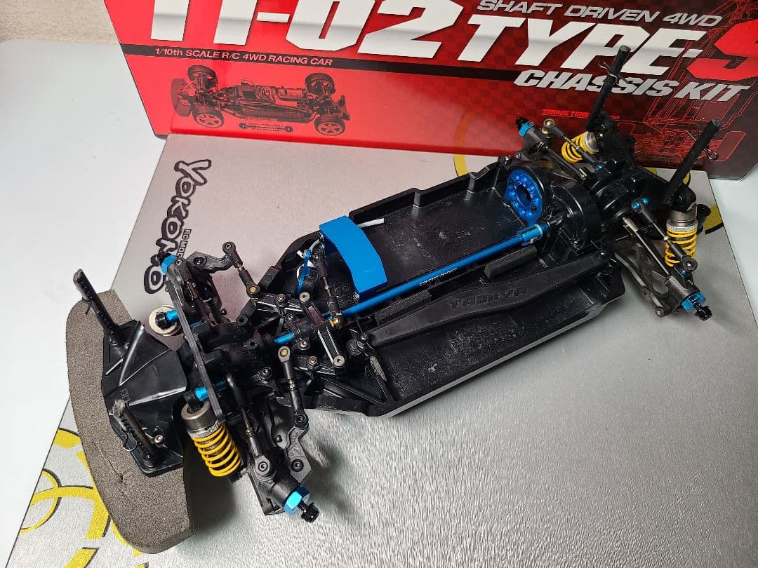 TAMIYA TT-02 TYPE-S 　オプション多数　タミチャレ　タミグラ