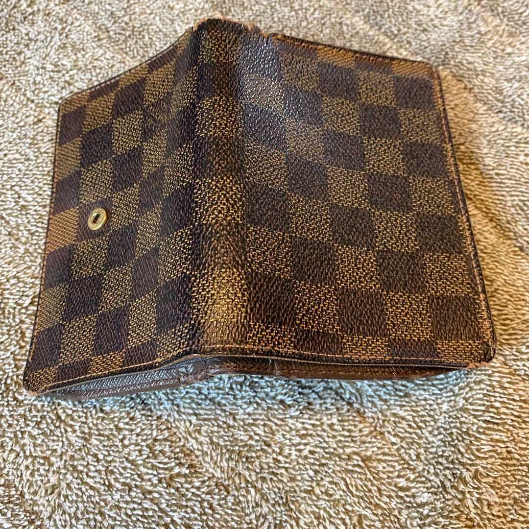 【大幅値下げ】【ルイヴィトン】ダミエ　二つ折財布