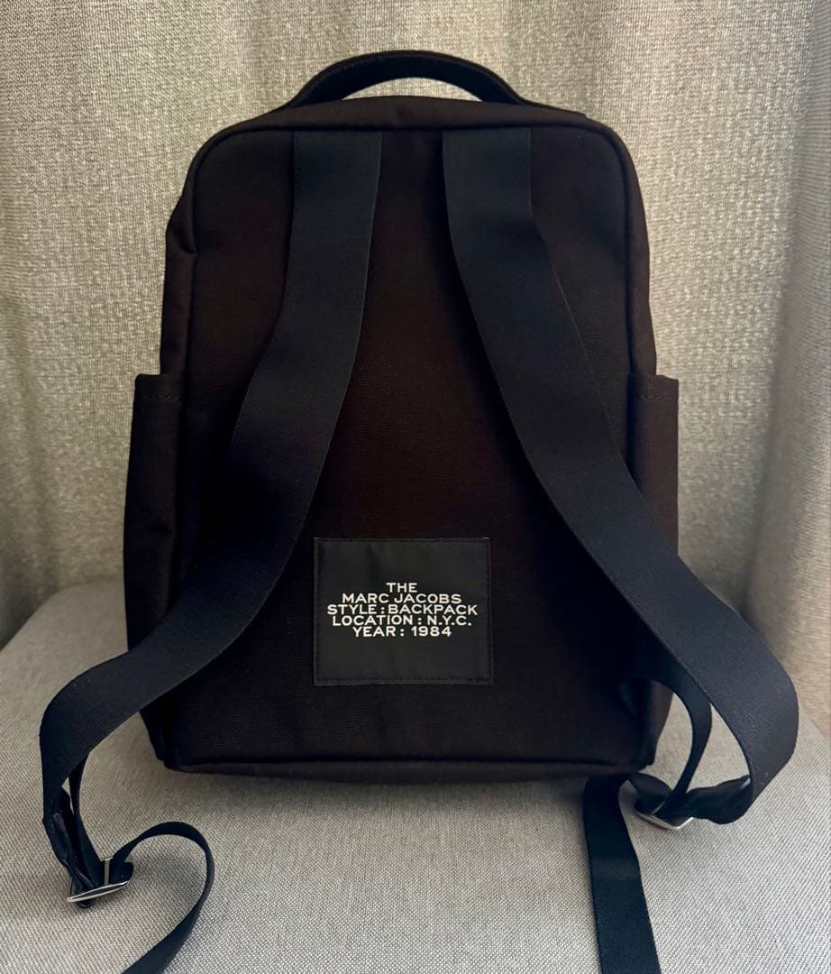 【美品】MARC JACOBS　THE BACKPACK　キャンバス　ブラック