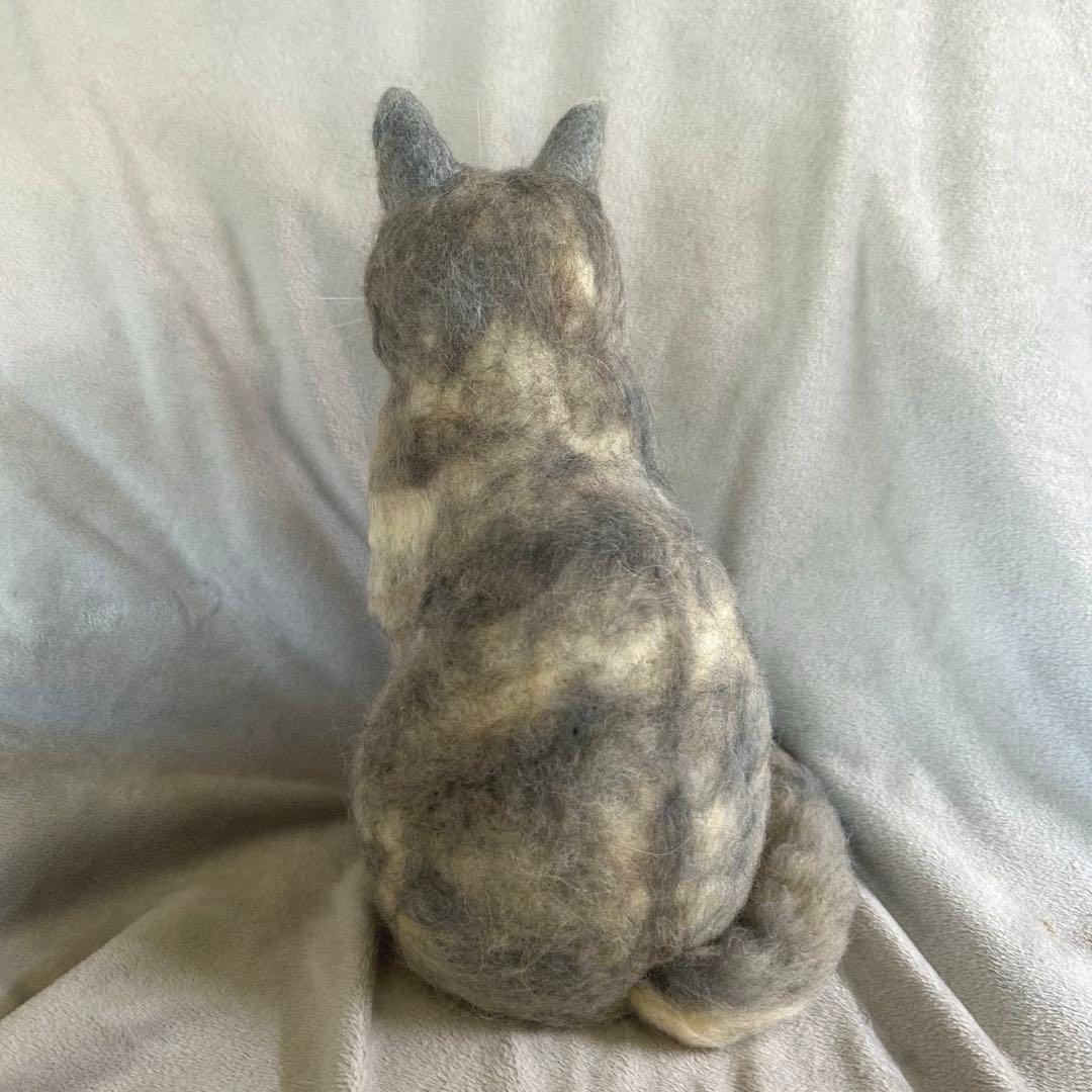 羊毛フェルト猫