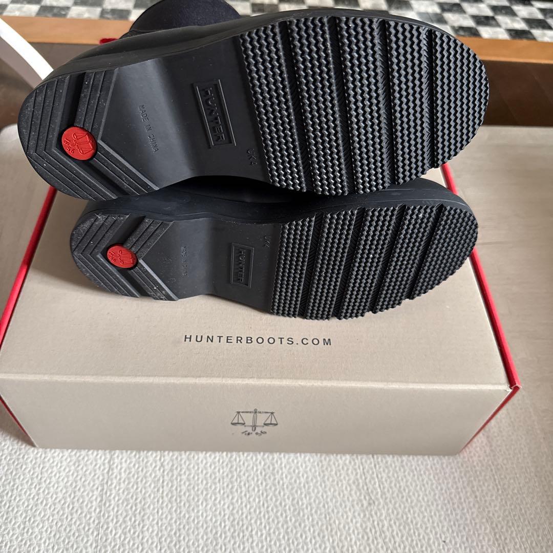 HUNTER ショートレインブーツ ブラック