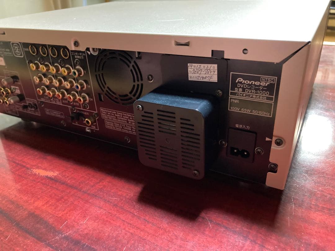 動作確認、【Pioneer DVR-1000】DVDレコーダー　リモコン取説付き