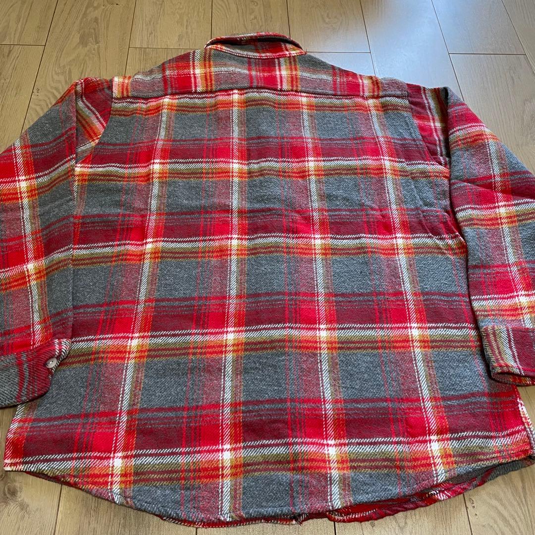 60s 70s 好配色 ELY ヘビーネルシャツ USA製 ヴィンテージ