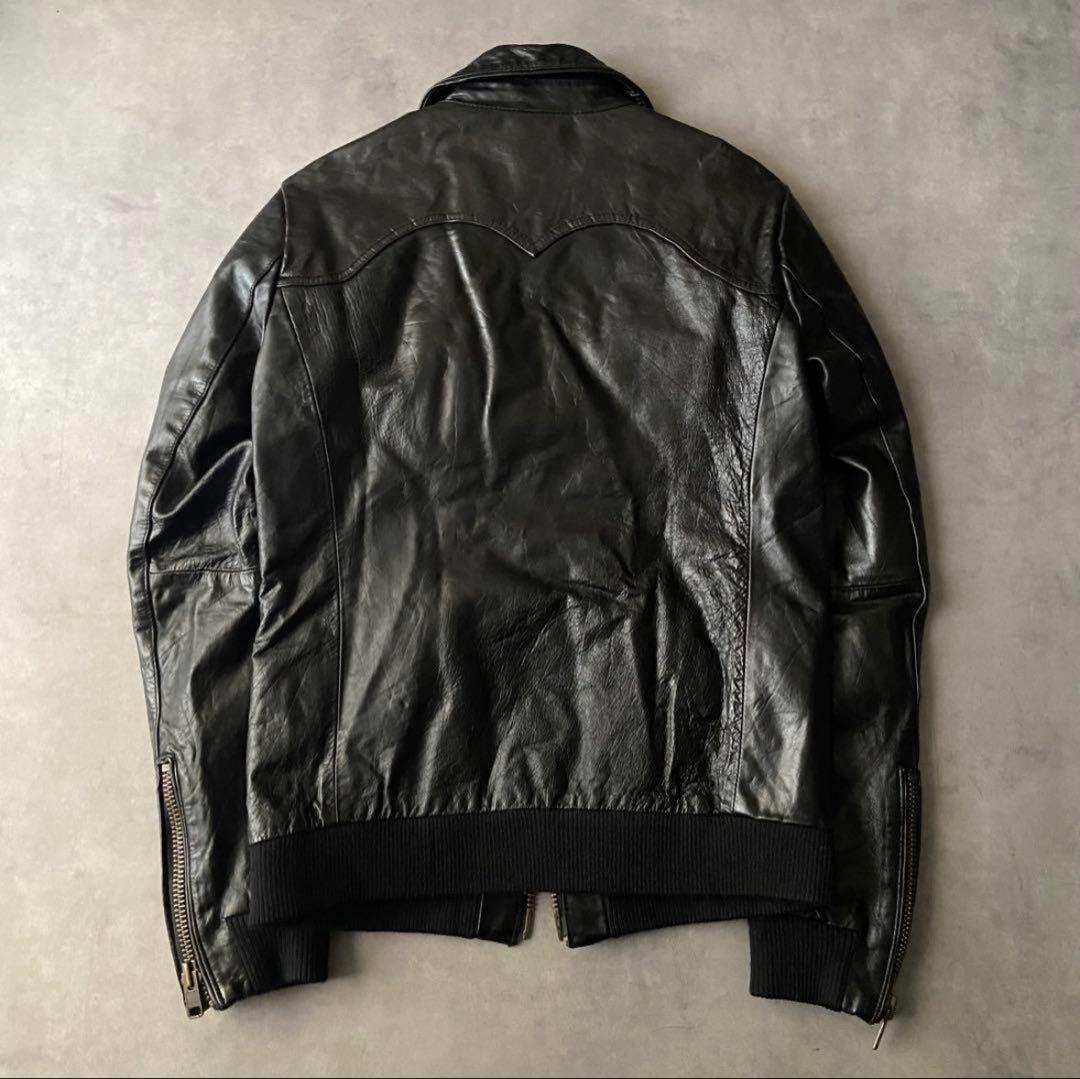 ジャケット・アウター grunge real horse leather jacket BQ10