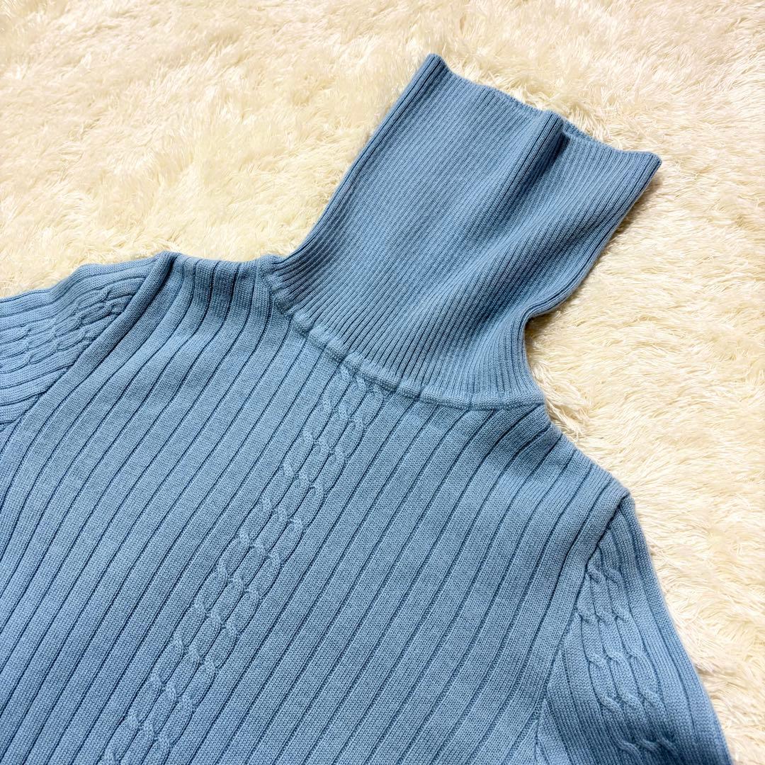 サルヴァトーレフェラガモ ガンチーニ タートルネックケーブルニット ウール