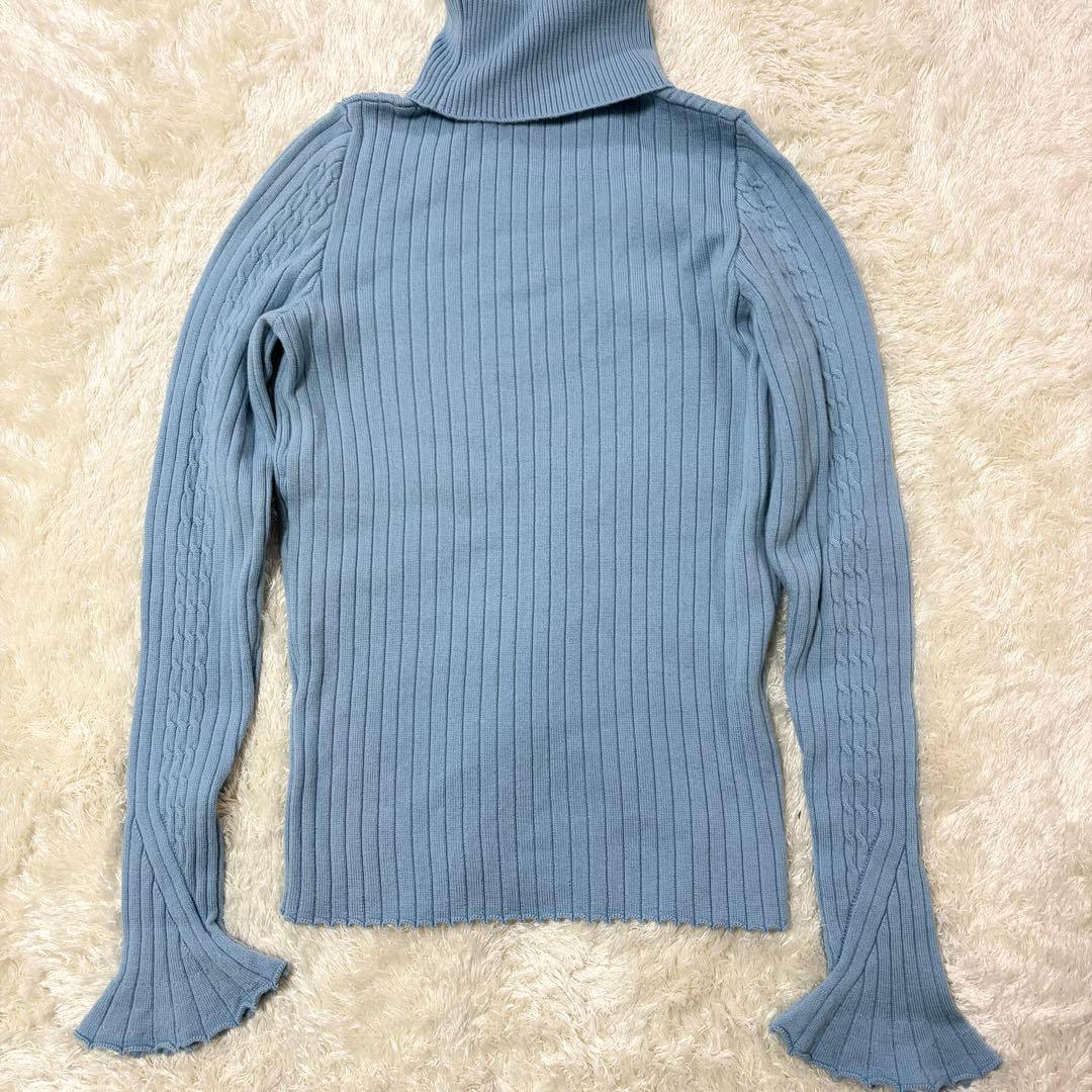 サルヴァトーレフェラガモ ガンチーニ タートルネックケーブルニット ウール