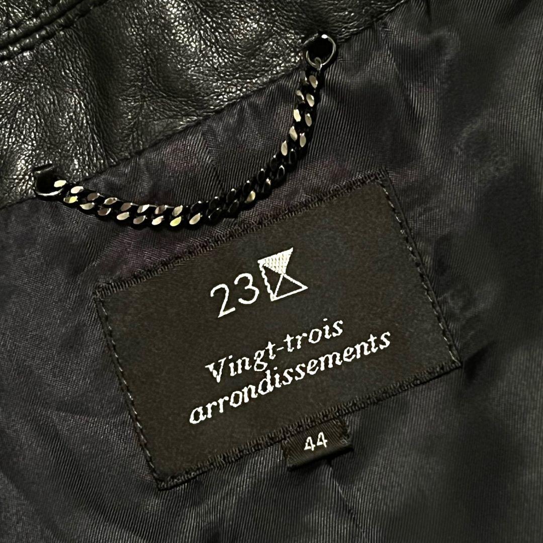 【大きいサイズ】【羊革】【44】23区 レザージャケット レディース