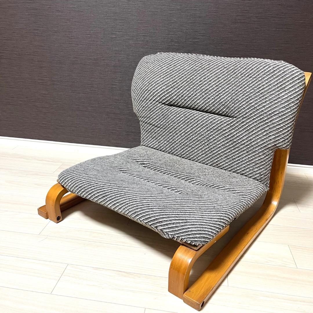 徳島県立工業技術センター 新日本木工 曲木 低座椅子　胡坐楽座椅子 腰痛防止