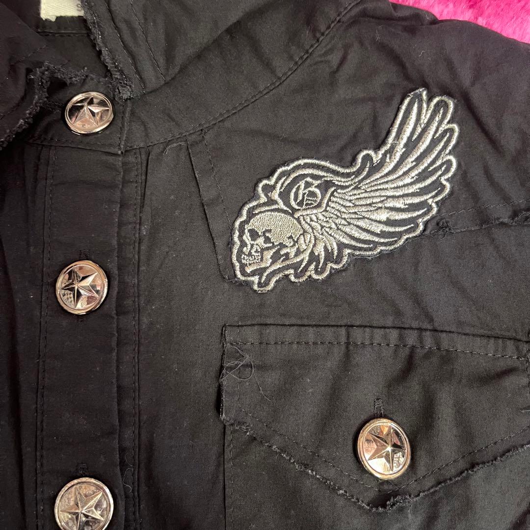 d.i.a. バック刺繍シャツ【平成ギャル】ダメージ加工 希少