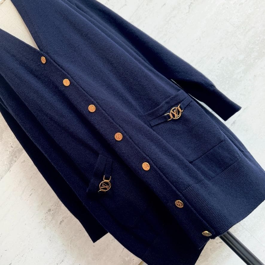 美品★LOUIS VUITTON★ロゴ★カシミヤ★ニットコート★カーディガン