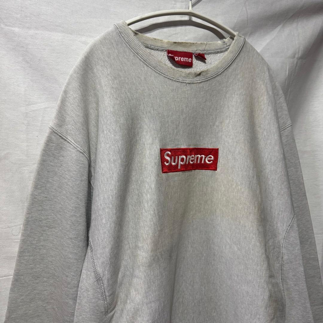 初期 old Supreme ボックスロゴ クルーネック スウェット