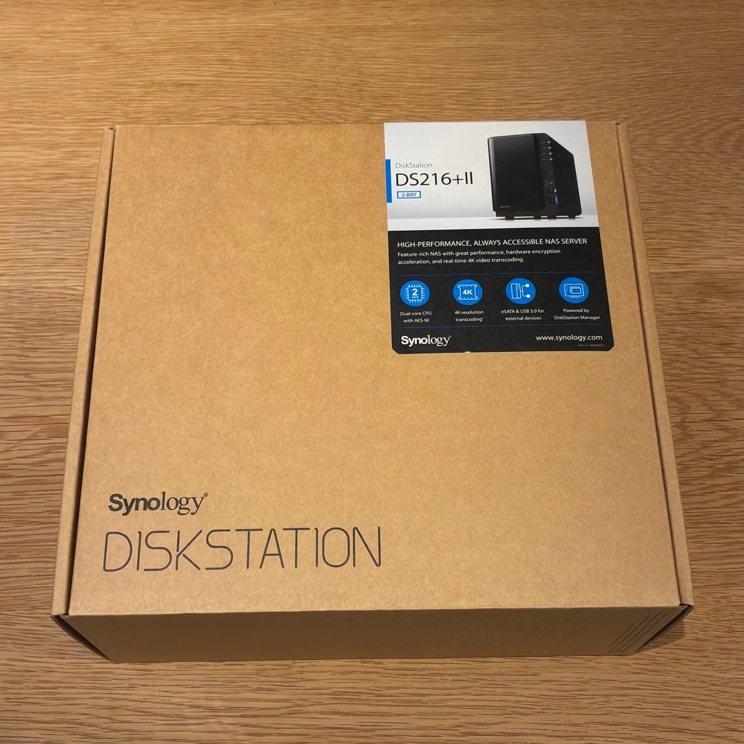 Synology DS216+II NAS メモリ8GB HDD無し